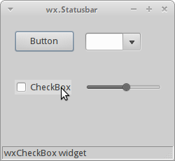 wx.StatusBar